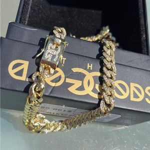 18K Gold Plated Chain With cubic